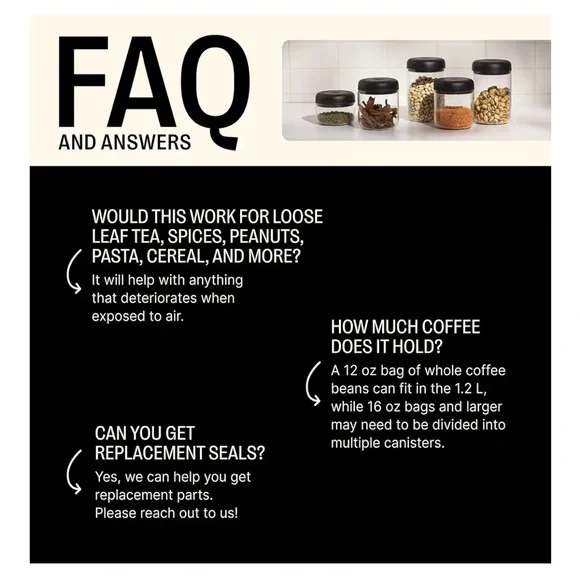 Fellow Atmos Vacuum Coffee Canister & Food Storage Container 049 - Picture 6 of 6